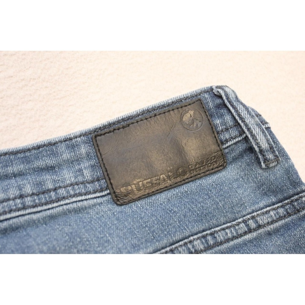 Buffalo David Bitton Jackson Buckle Straight Stretch Denim Jeans Mens‎ 36 x 30